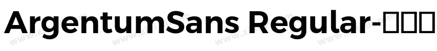 ArgentumSans Regular字体转换